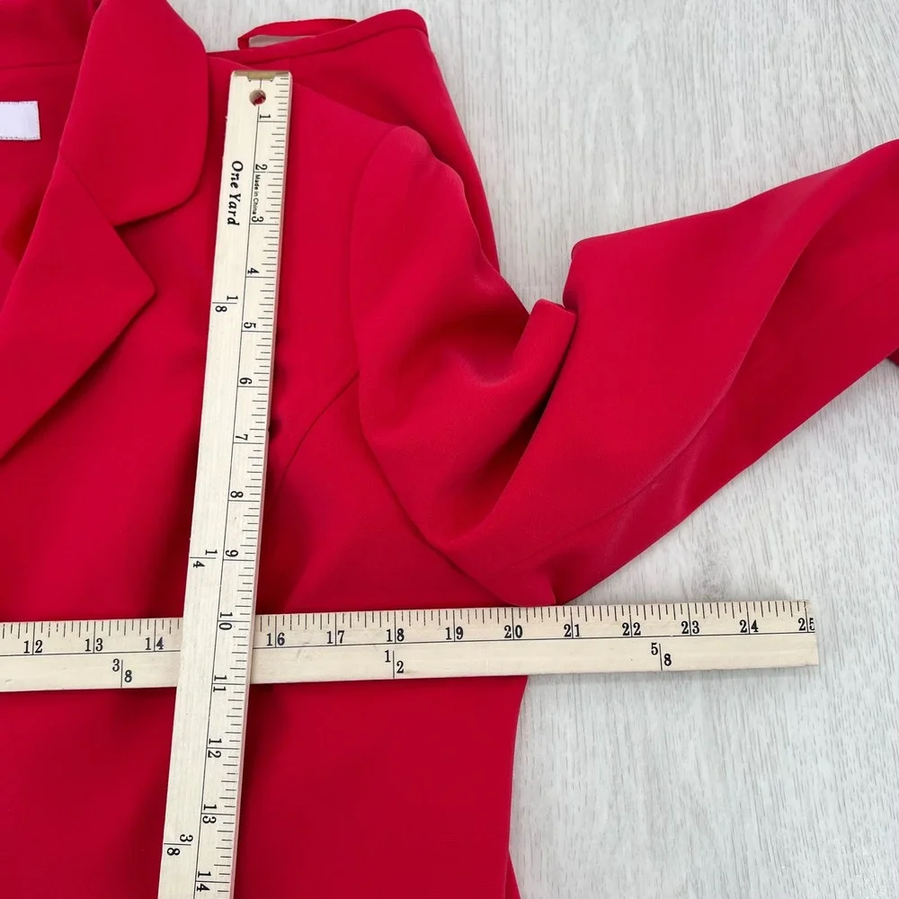 LE SUIT Essentials Pink‎ Blazer Skirt Suit Set Women's Size 14 Two Pc B